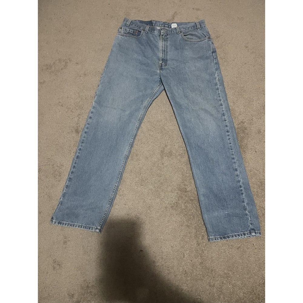 VTG Levis 505 Jeans Mens 36x30 Blue Regular Straight Made in USA Denim